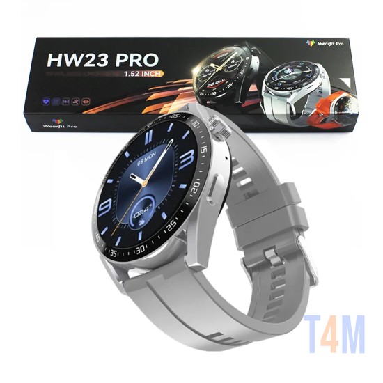 Smartwatch Wear Fit Pro HW23 Pro 1,52" (Versão para Chamada) NFC Prata